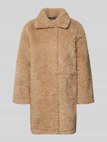 Płaszcz ze sztucznego futra z wykładanym kołnierzem Jake*s Casual