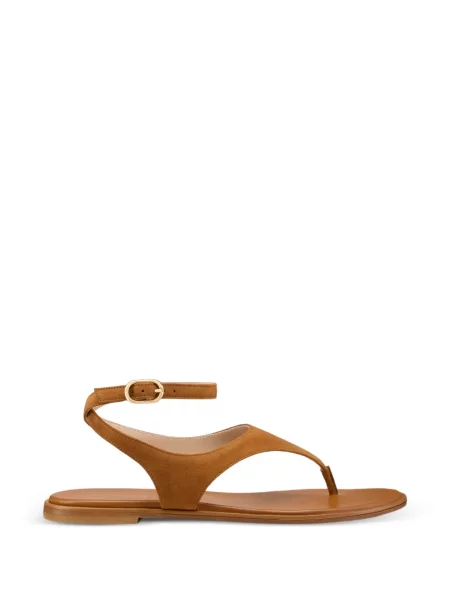 Szarvasbőr szandál Stuart Weitzman barna