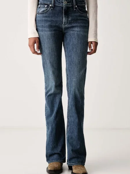 Rag & bone blugi bootcut pentru femei Kinsley albastru