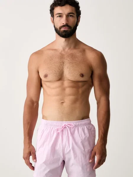 BOSS pantaloni scurți de baie pentru bărbați Octopus roz