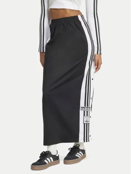 Adidas Maxi suknja adicolor Adibreak Crna bijela