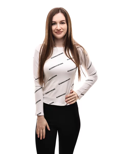 Лонгслів LUMO віскоза/поліестер білий