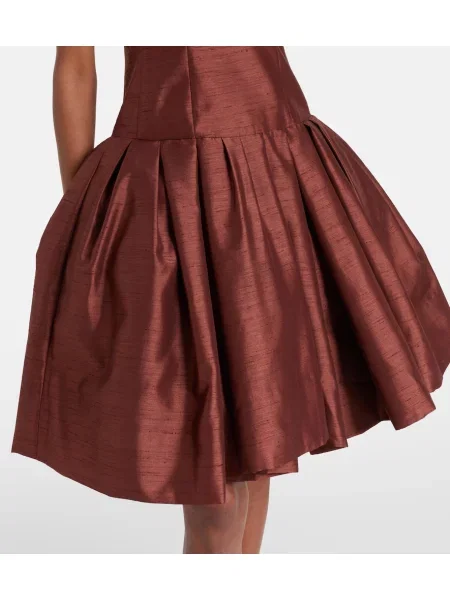 Rochie mini Shushu/tong cu funde maro