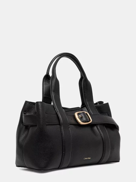 Geanta crossbody Calvin Klein cu cataramă cu bretele mini negru