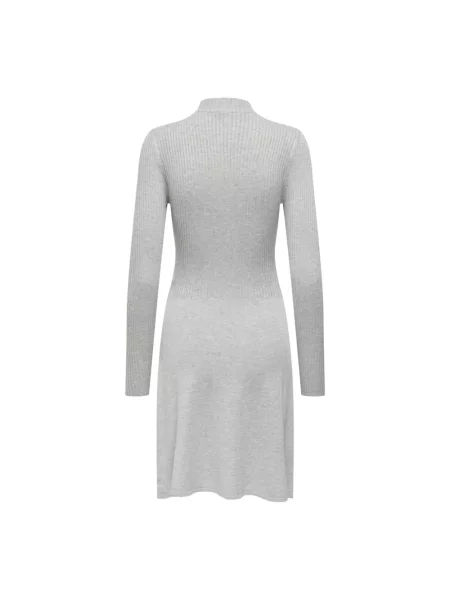 Sukienka z kołnierzem model ‘DEE’ Only szara