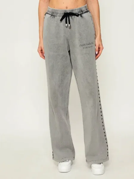Just Cavalli Pantaloni de trening | Straight fit gri