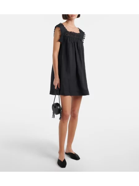 Rochie Dôen din dantelă negru