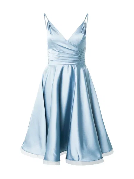 Mascara Koktejl obleka dimno modra