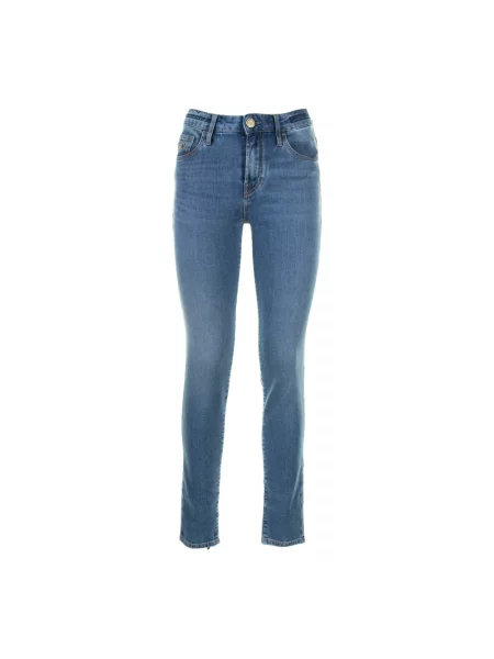 Skinny jeansy skinny Jacob Cohen niebieskie