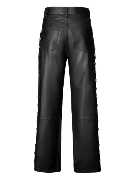 Pantaloni Dancassab din piele negru