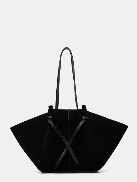 Yuzefi torebka zamszowa LARGE MOCHI czarny