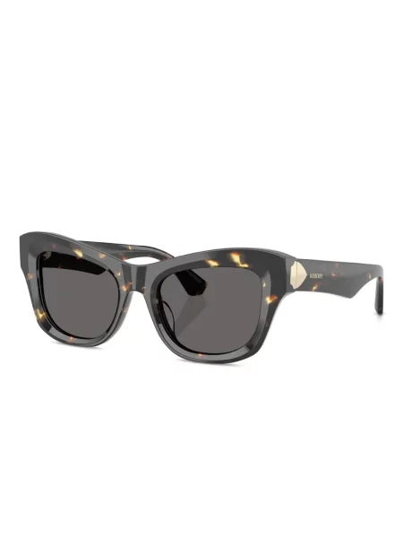 Ochelari de soare Burberry Eyewear cu imprimeu geometric maro