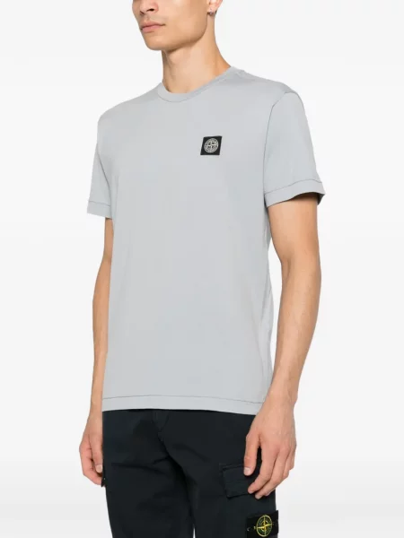 Tricou Stone Island cu strasuri gri