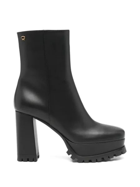 Cropp cizme scurte Gianvito Rossi din piele negru