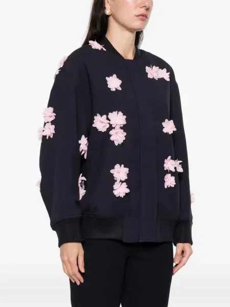 Geacă Stine Goya cu model floral albastru