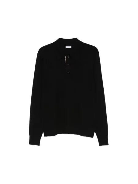 Sweter Burberry wełniany czarny