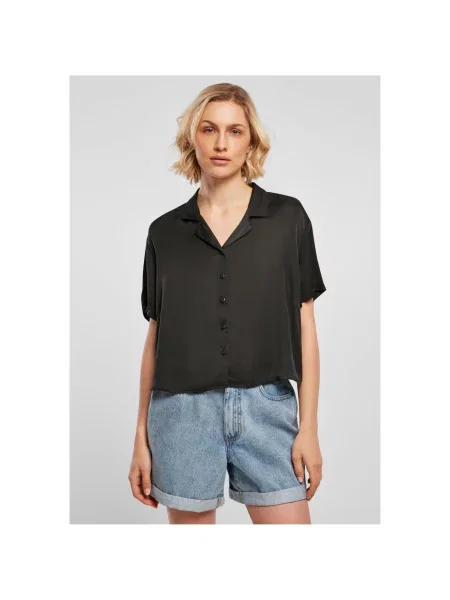 Satynowa koszula Urban Classics czarna