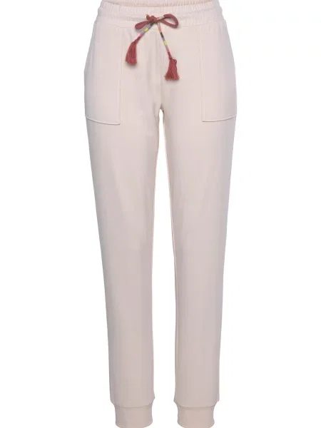 VIVANCE Hlače kremna / mešane barve