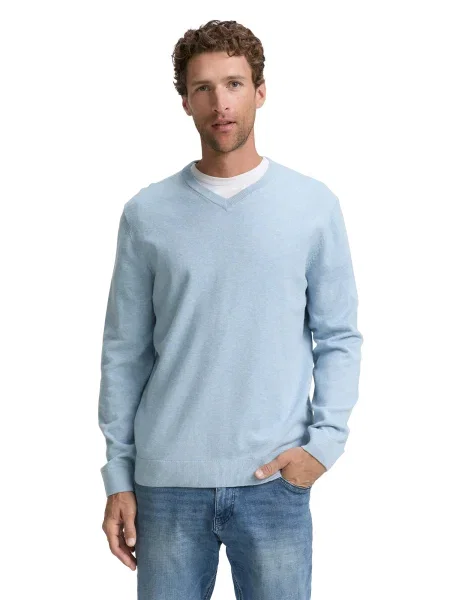 TOM TAILOR Pulover deschis albastru