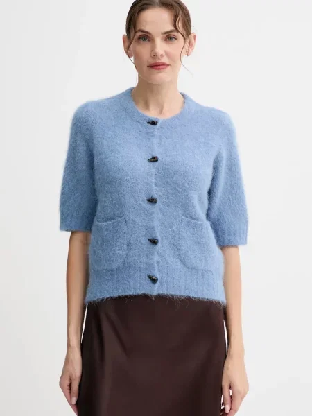 MUNTHE cardigan din lână LOCCA albastru