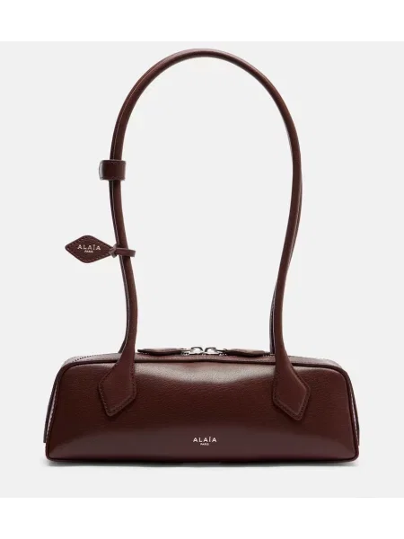 Geanta de piele Alaïa din piele maro