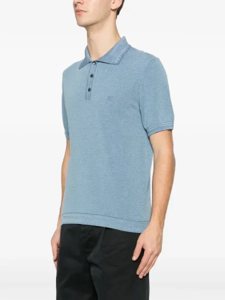Polo Etro tricotate albastru