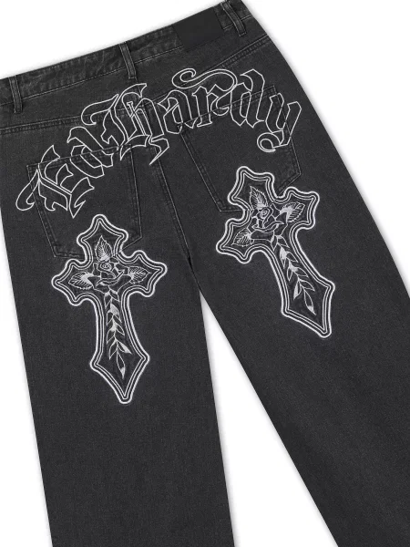 Ed Hardy Džínsy čierna biela