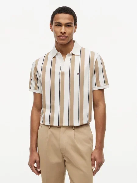 Tommy Hilfiger Polokošeľa Classic Farebná béžová