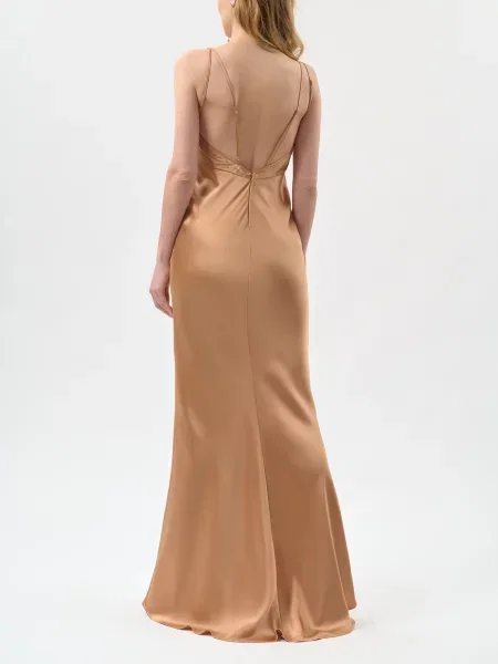 Платье Elisabetta Franchi бежевое