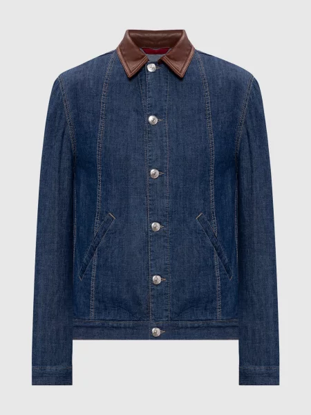 Джинсовая куртка Brunello Cucinelli синяя