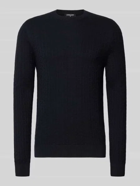Strellson Sweter Adrian blau granatowy