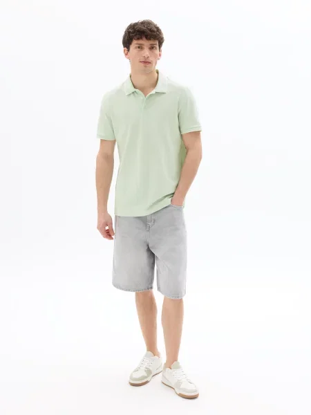 Tricou polo Celio verde