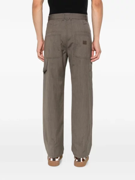 Cu centură pantaloni Moschino maro