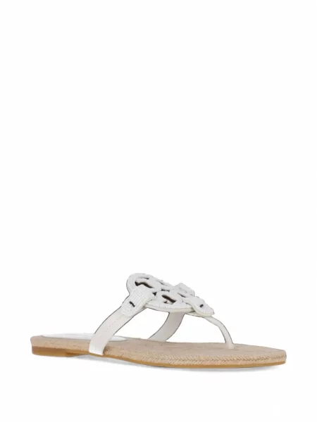 Espadrile Tory Burch cu mărgele alb