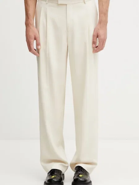 Drôle de Monsieur Golfeur pantaloni de costum cu vâscoză pentru bărbați