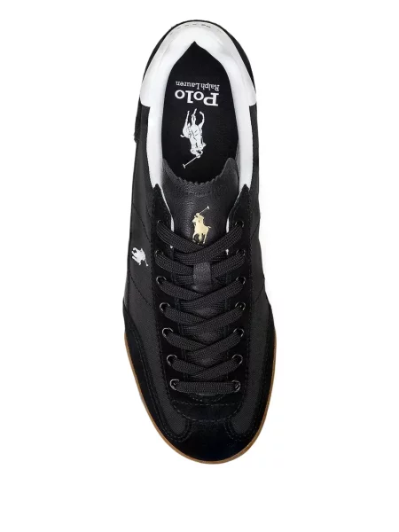 Ochelari de soare Polo Ralph Lauren din piele de căprioară cu imagine de costum albastru