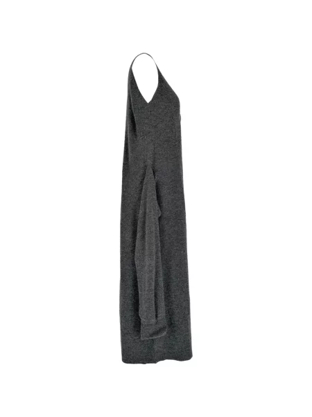 Rochie midi Joseph fără mâneci cu legături gri