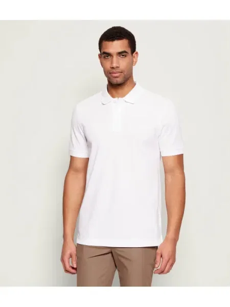 BOSS BLACK Polo Pallas alb