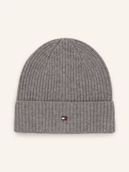 Tommy Hilfiger Kašmírová Čepice šedá