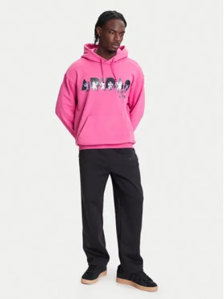 Adidas Mikina Jeremy Scott Pride Růžová Oversize černý