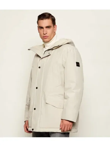 BOSS ORANGE Geacă parka | Relaxed fit bej