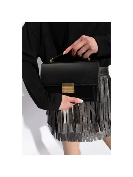 Torebka skórzana Golden Goose skórzana czarna