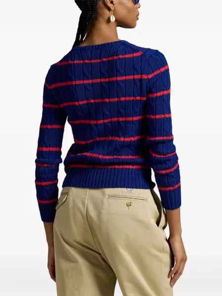 Căciulă Polo Ralph Lauren cu broderie cu dungi cowboy roșu