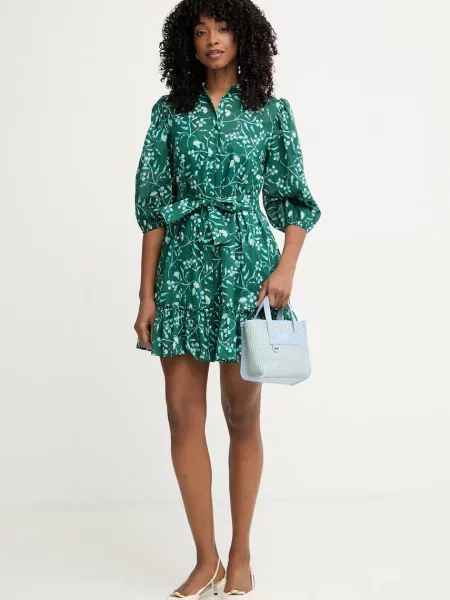 IBlues rochie evazată din APICE verde