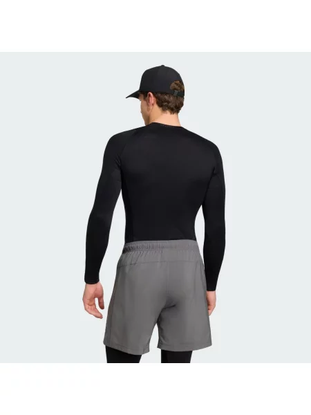 Tričko TECHFIT CLIMAWARM s dlouhým rukávem černé