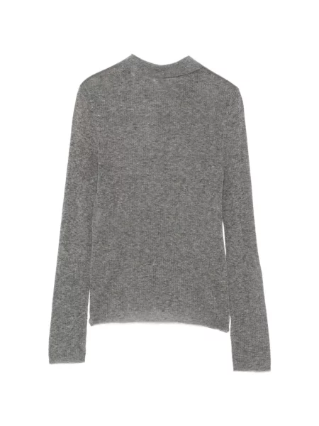 Gulerat tricou polo Aspesi gri