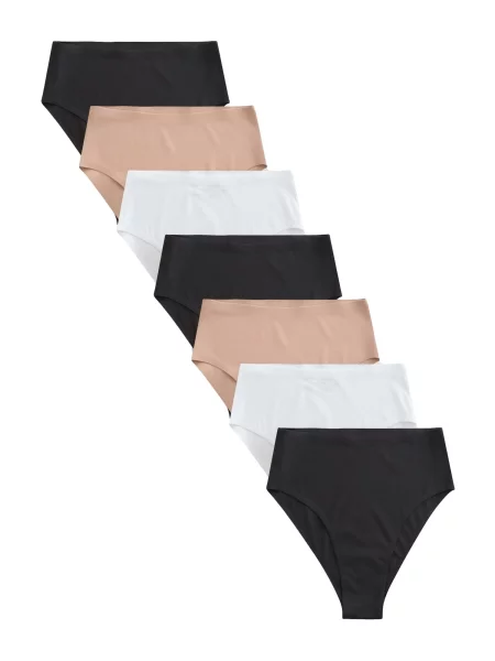 Next Slip bej / negru alb