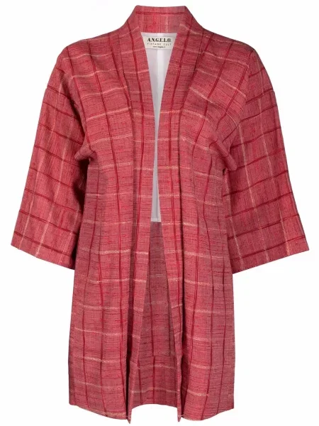 Kostkovaná retro bunda A.n.g.e.l.o. Vintage Cult červená