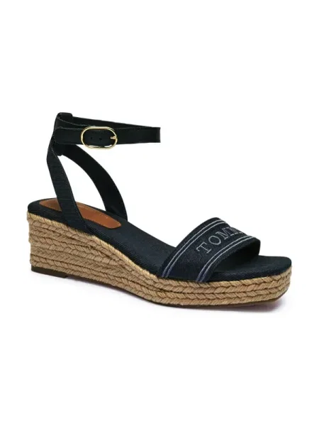 Espadrilles Tommy Hilfiger Tommy Hilfiger Espad Mid Wedge Sötétkék kék
