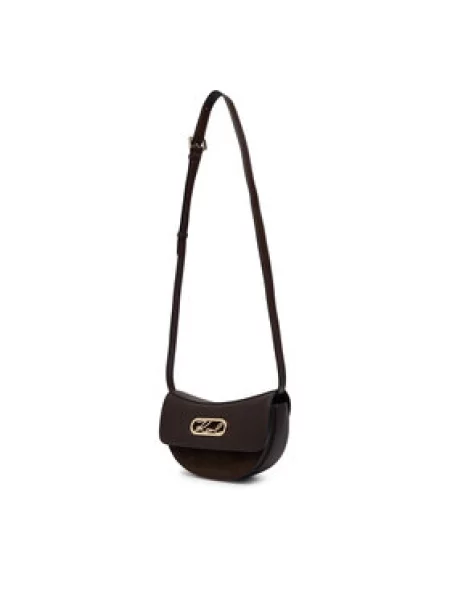 Karl Lagerfeld crossbody torba za žene K/SIGNATURE smeđa